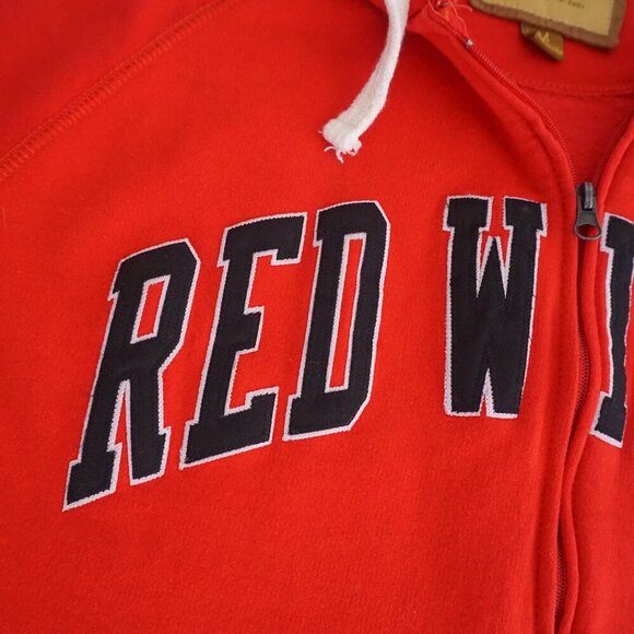 VTG Giii Sport By Karl Banks Red Detroit Red Wings Hooded Zip Up Sweatshirt M - Picture 8 of 11